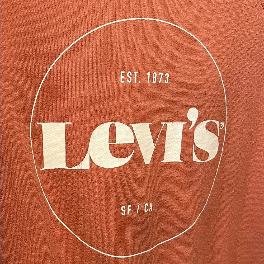 Levi's Rust Crewneck cropped Sweatshirt (BIN1) - Picture 4 of 4